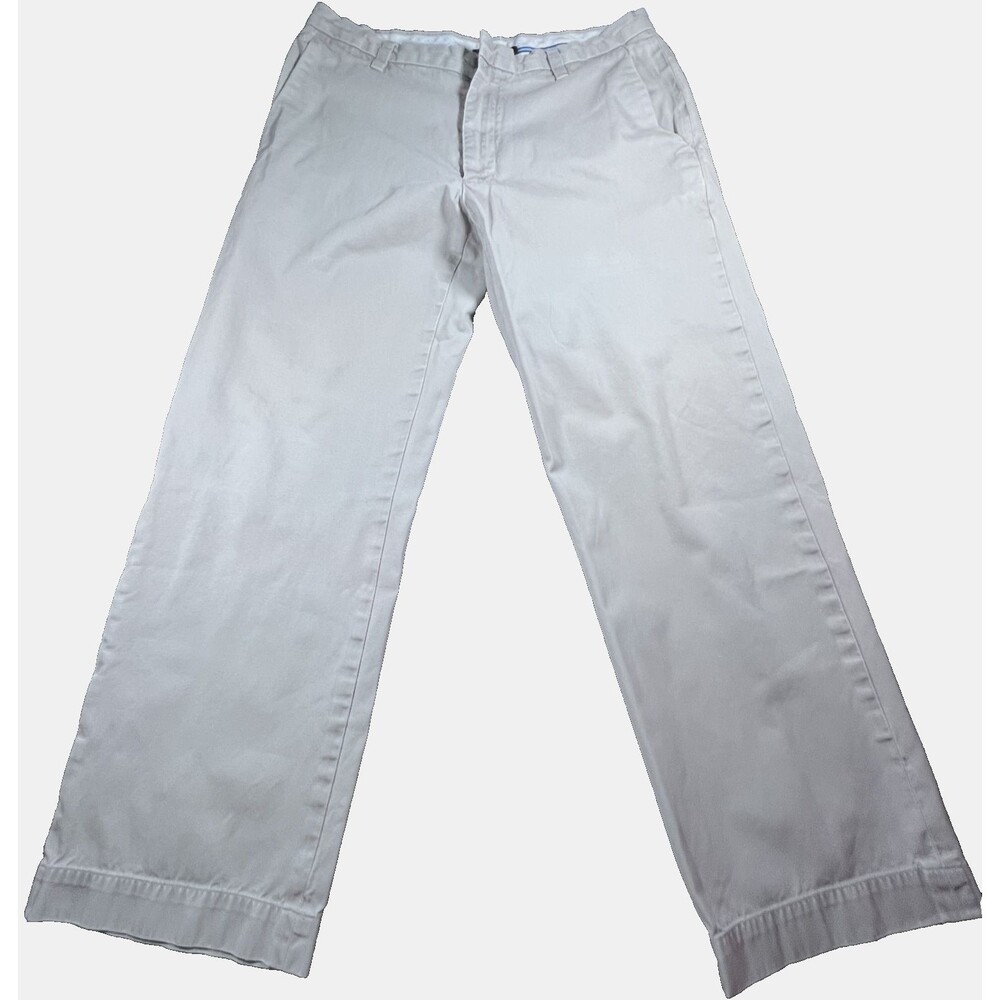 Men's Banana Republic Dawson Straight Leg Khaki Chino Pants Beige 34x30